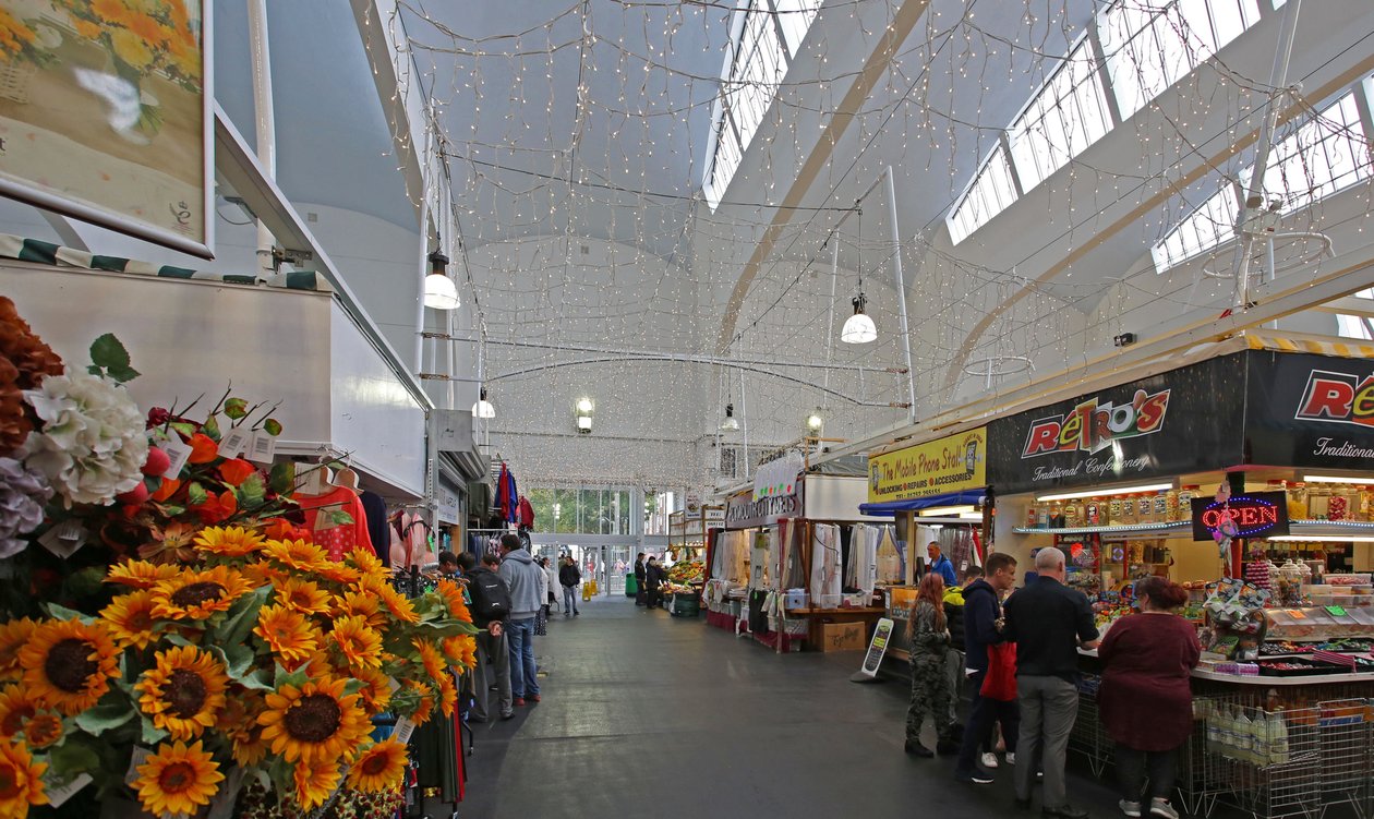 Vista interior, de, a, pannier, mercado, plymouth de Unbekannt Unbekannt