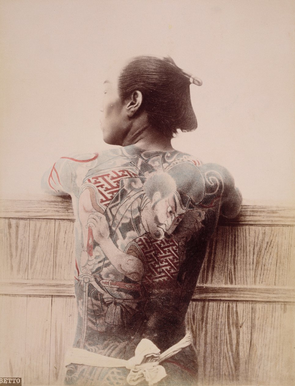 Tatuagens de noivos japoneses, c.1880 de Unknown