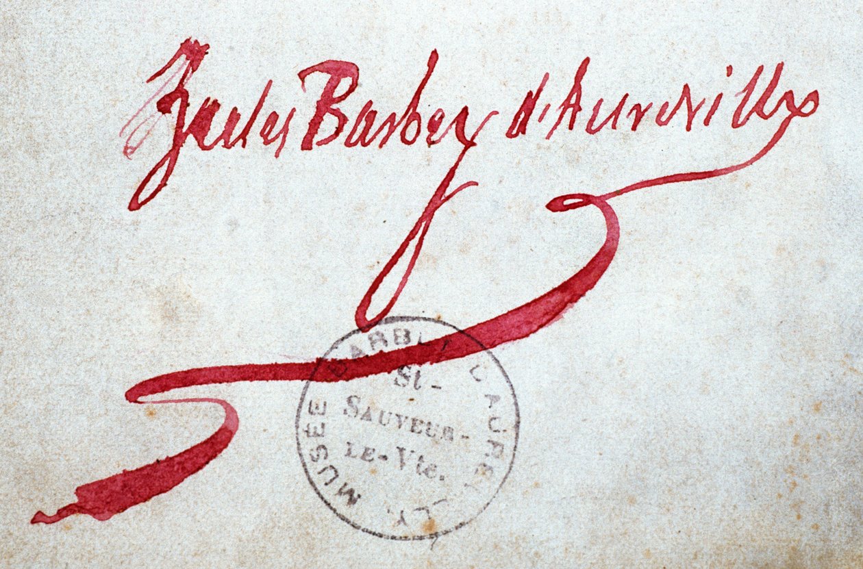 Canal N * 087, Museu de São Salvador, o Visconde, Assinatura de Jules Barbey dAurevilly (1808-1889) de Unknown