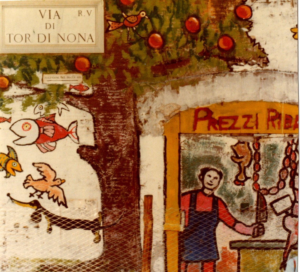 Murais na Via di Tor di Nona, Roma, 1977 de Unknown