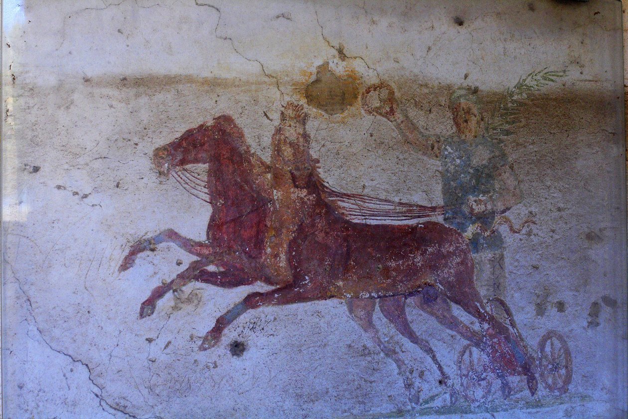 Pintura do domus do AurigeAncient OstiaItaly de Unknown