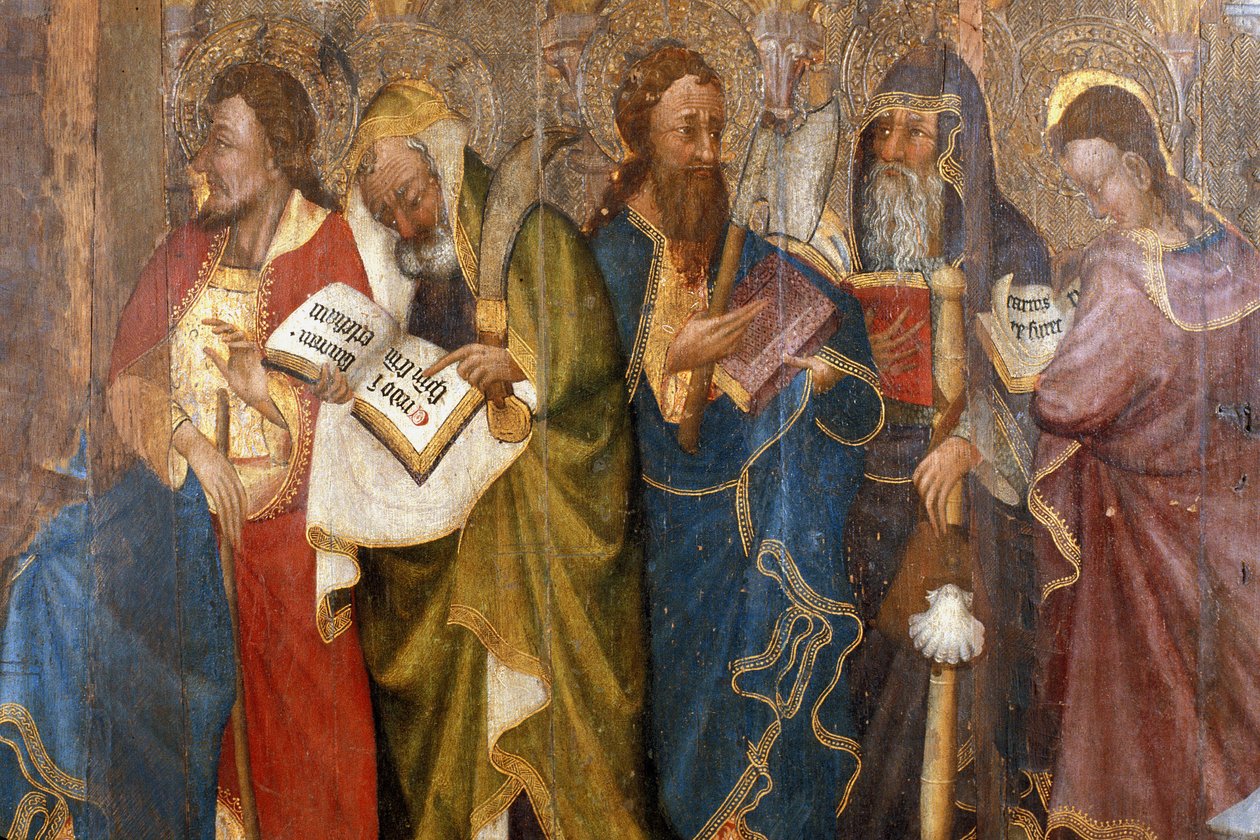 Picardie 083 - Musée Laon - “” Os Apotres ”” - Mestre das Horas de Rohan - Pintura a óleo sobre carvalho do século XV de Unknown