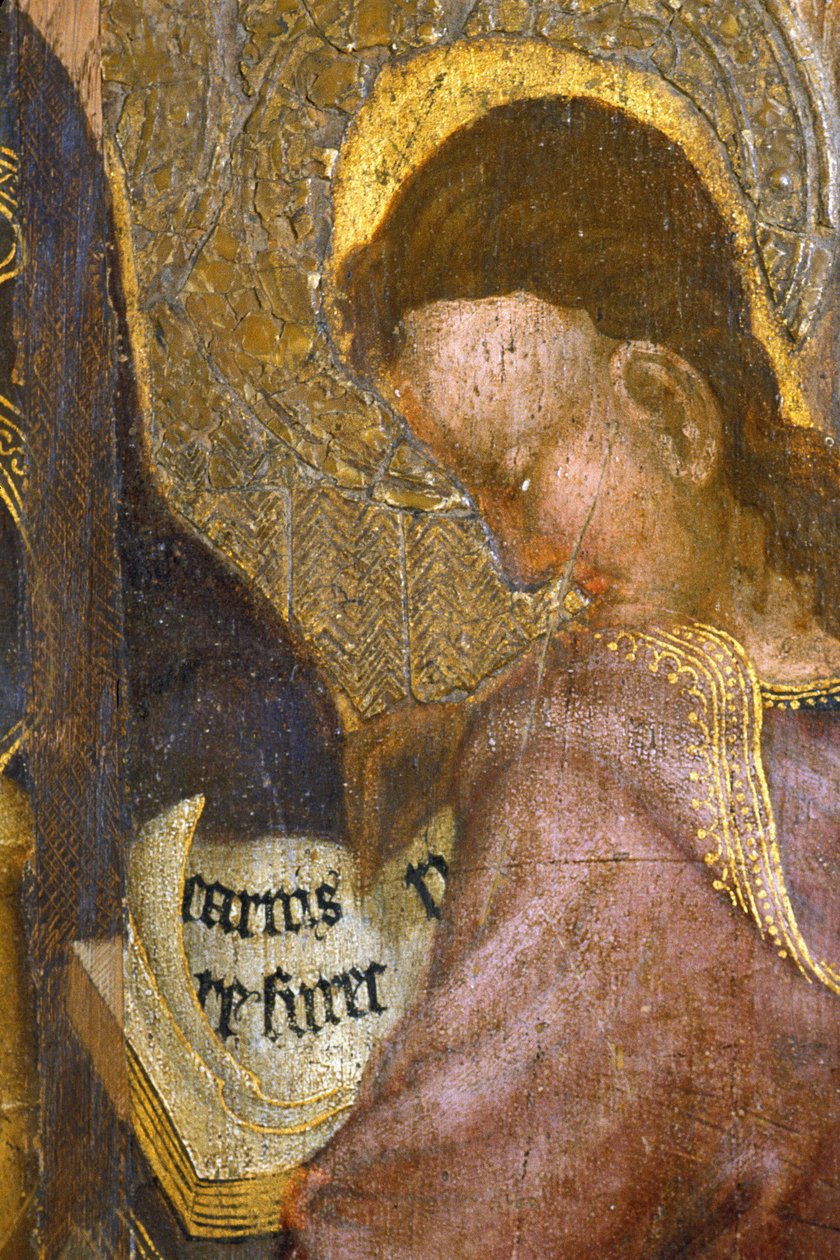 Picardia 080 - Laon - Museu - “” Os Apotres ”” (detalhe) - Mestre das Horas de Rohan - pintura a óleo sobre carvalho do século XV de Unknown
