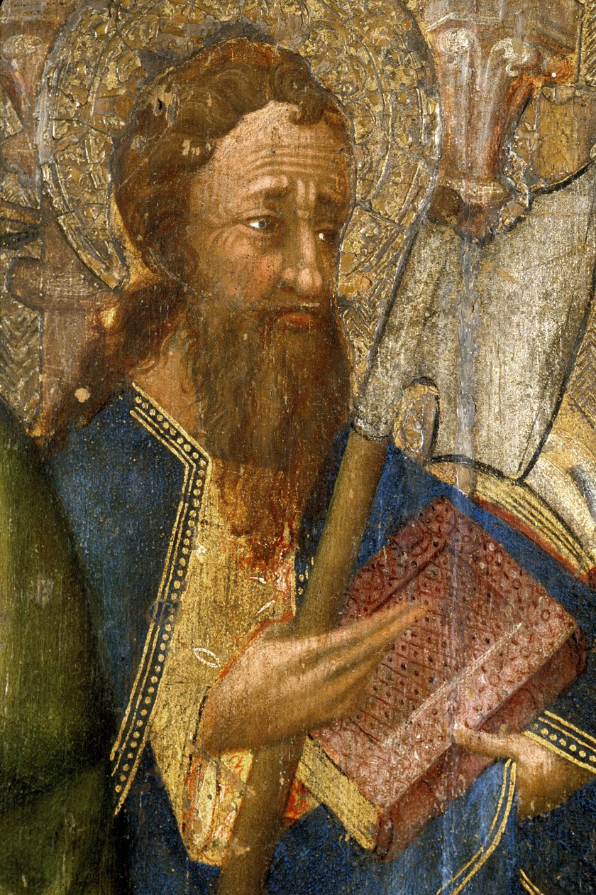 Picardia 081 - Laon - Museu - “” Os Apotres ”” (detalhe) - Mestre das Horas de Rohan - pintura a óleo sobre carvalho do século XV de Unknown