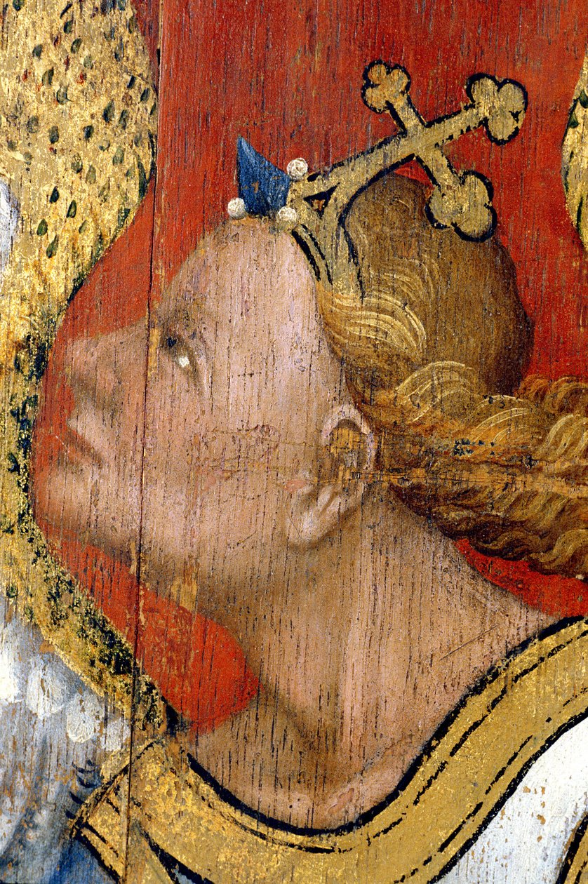 Picardia 085 - Laon - Museu - “” O doador e o Anjo da Anunciação ”” (detalhe) - Mestre das Horas de Rohan - Pintura a óleo sobre carvalho do século XV de Unknown