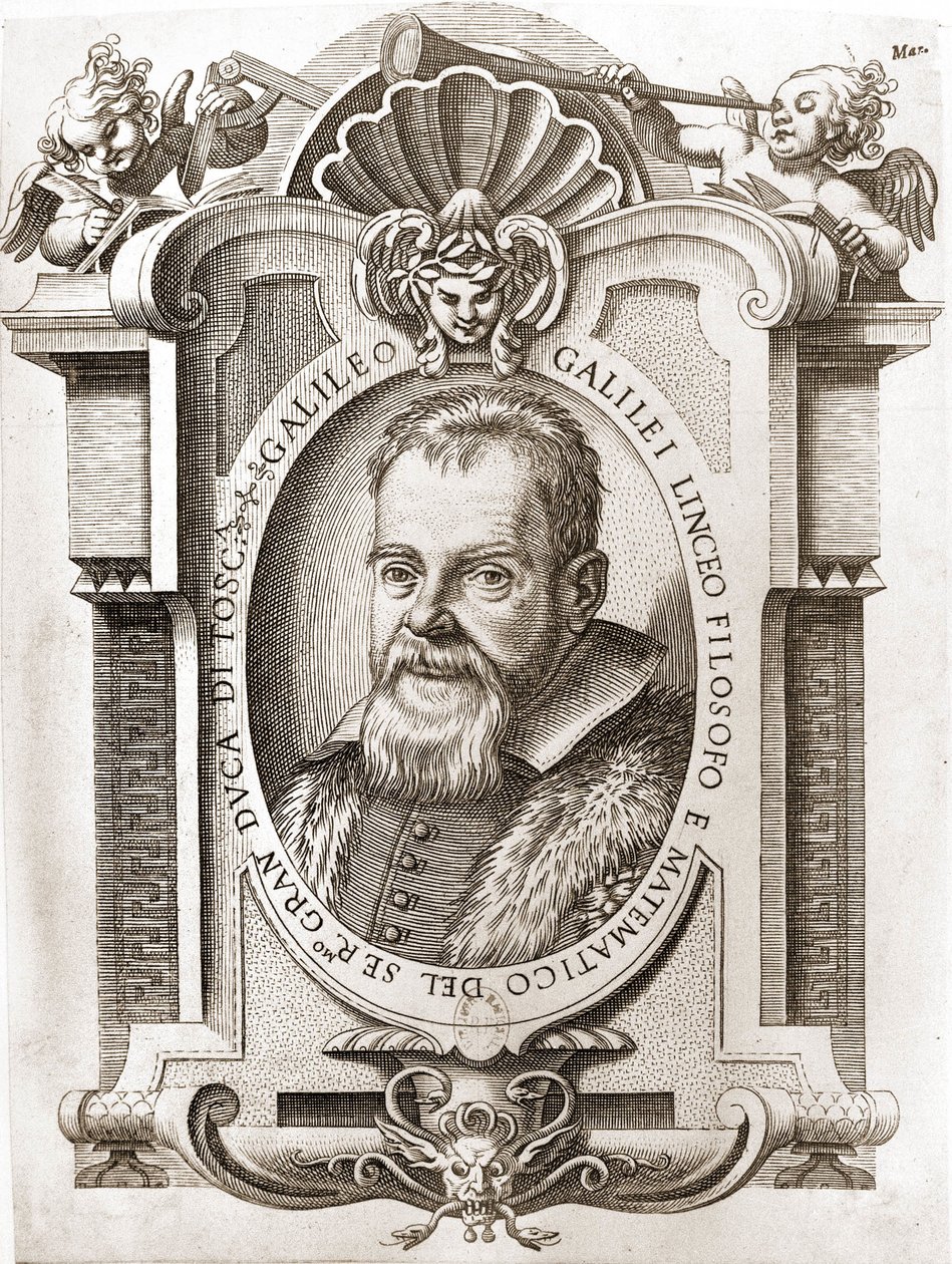 Retrato de Galileo Galilei este Galileo (1564 - 1642). de Unknown