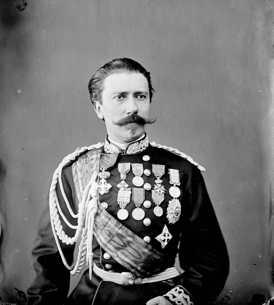 Retrato do General Hector Bertolè-Viale (1829 - 1892), Ministro da Guerra do Reino da Itália de Unknown
