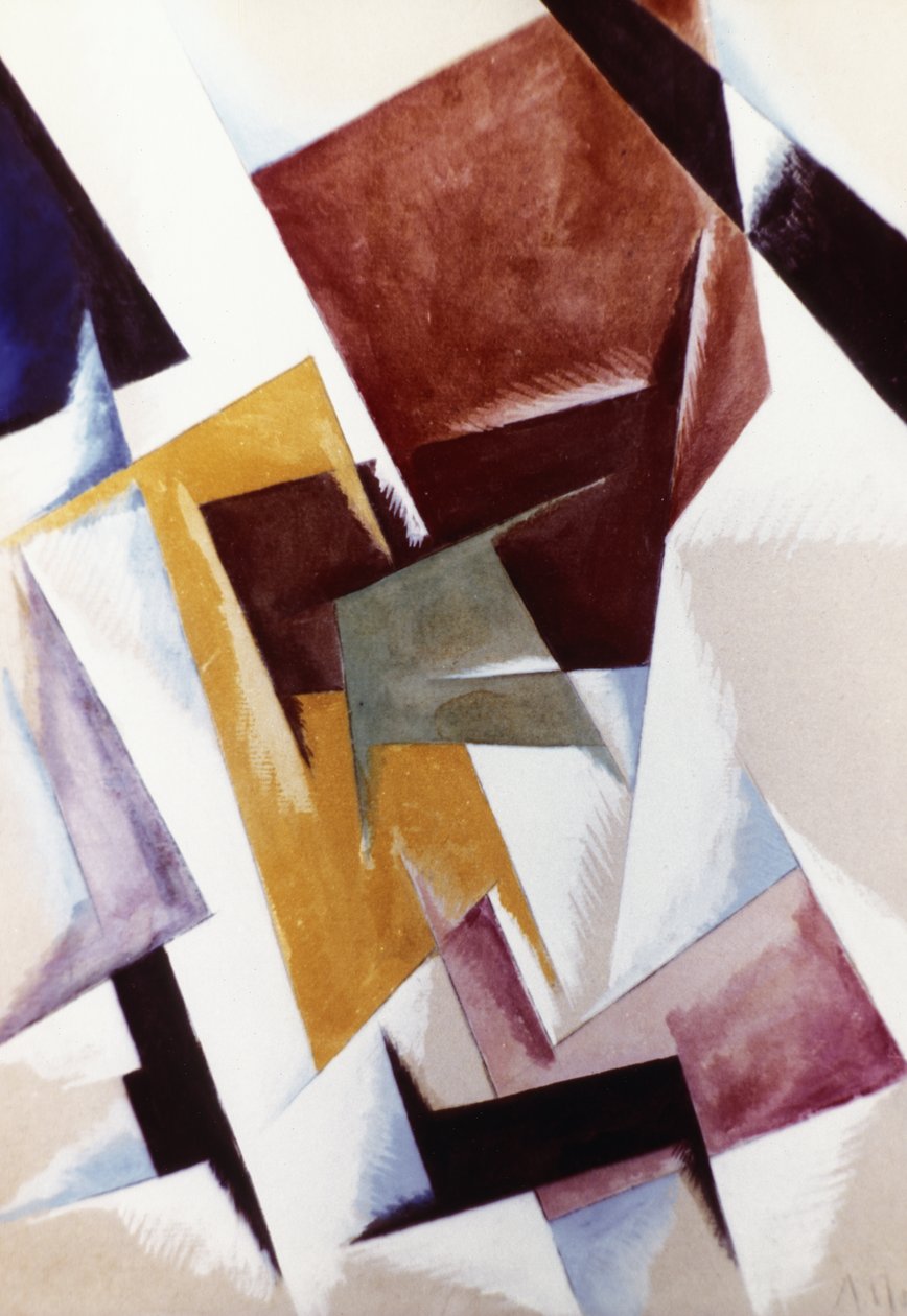 Construção da Força Espacial (1921) Pintura de Lyubov Popova (1889 - 1924). de Unknown