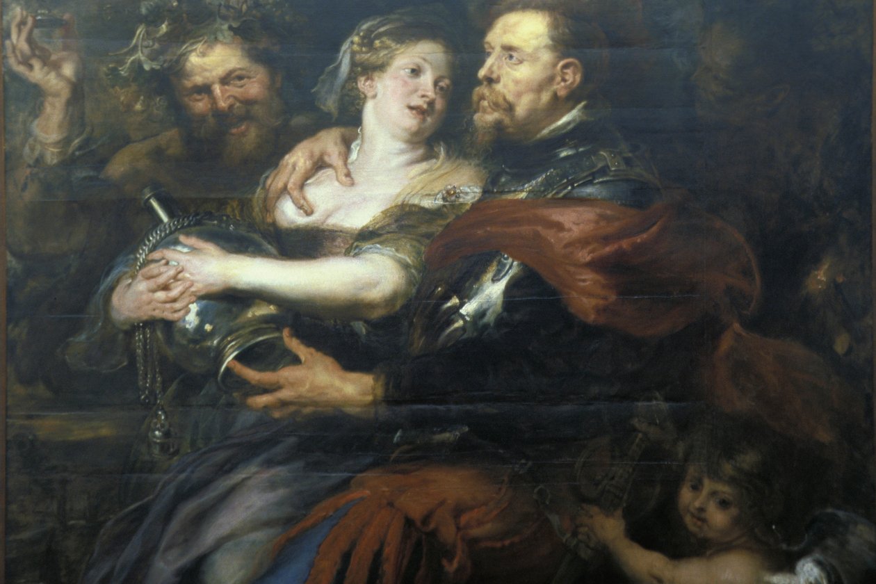 Vênus e Marte pintura, Pierre Paul (Pierre-Paul) Rubens (ou Peter Paul ou Petrus Paulus) (1577-1640) obra de arte, Palazzo Bianco, Gênova, Ligury, Itália de Unknown