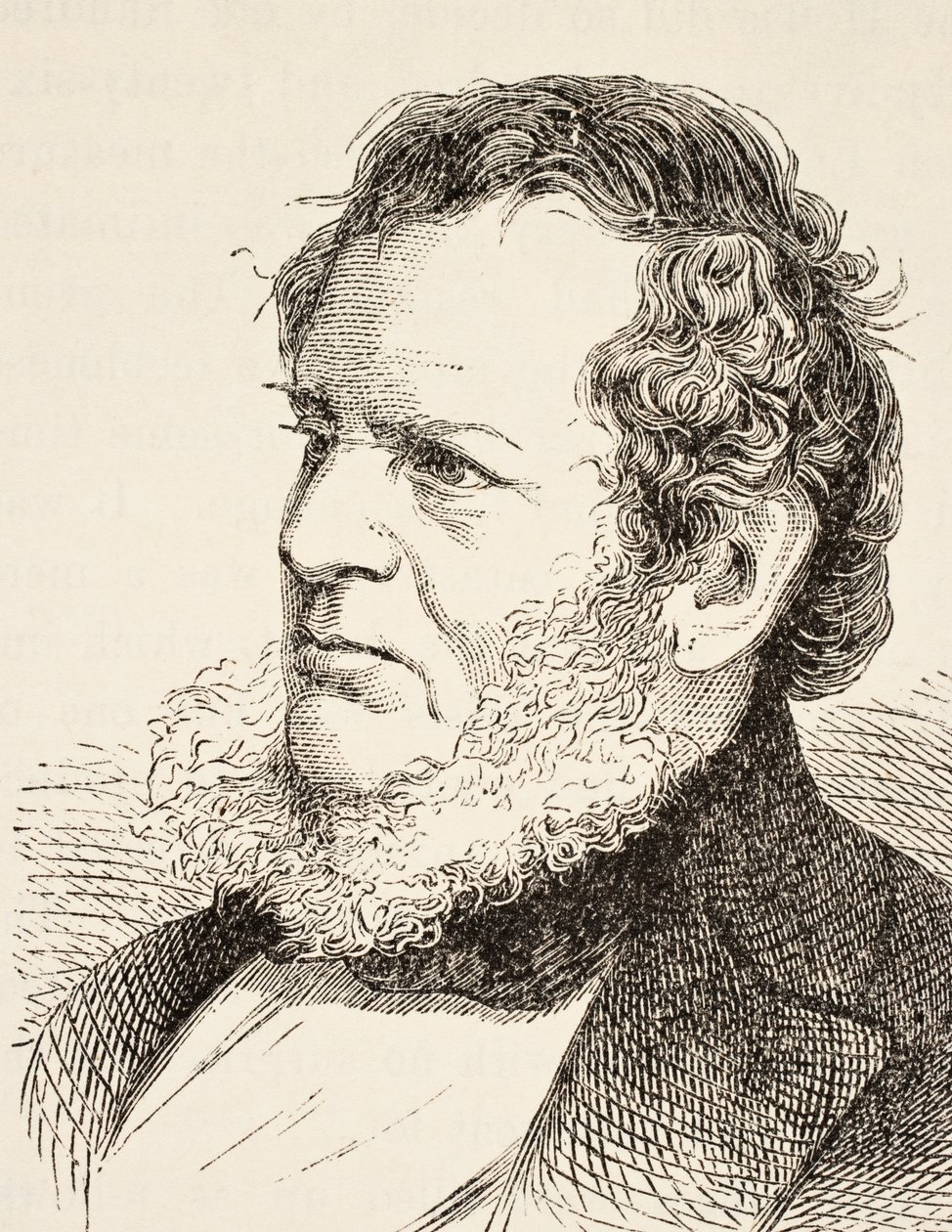 Edward George Geoffrey Smith-Stanley, 14º Conde de Derby, de "A História Nacional e Doméstica da Inglaterra", de William Hickman Smith Aubrey (1858-1916) publicou Londres, c.1890 de English School