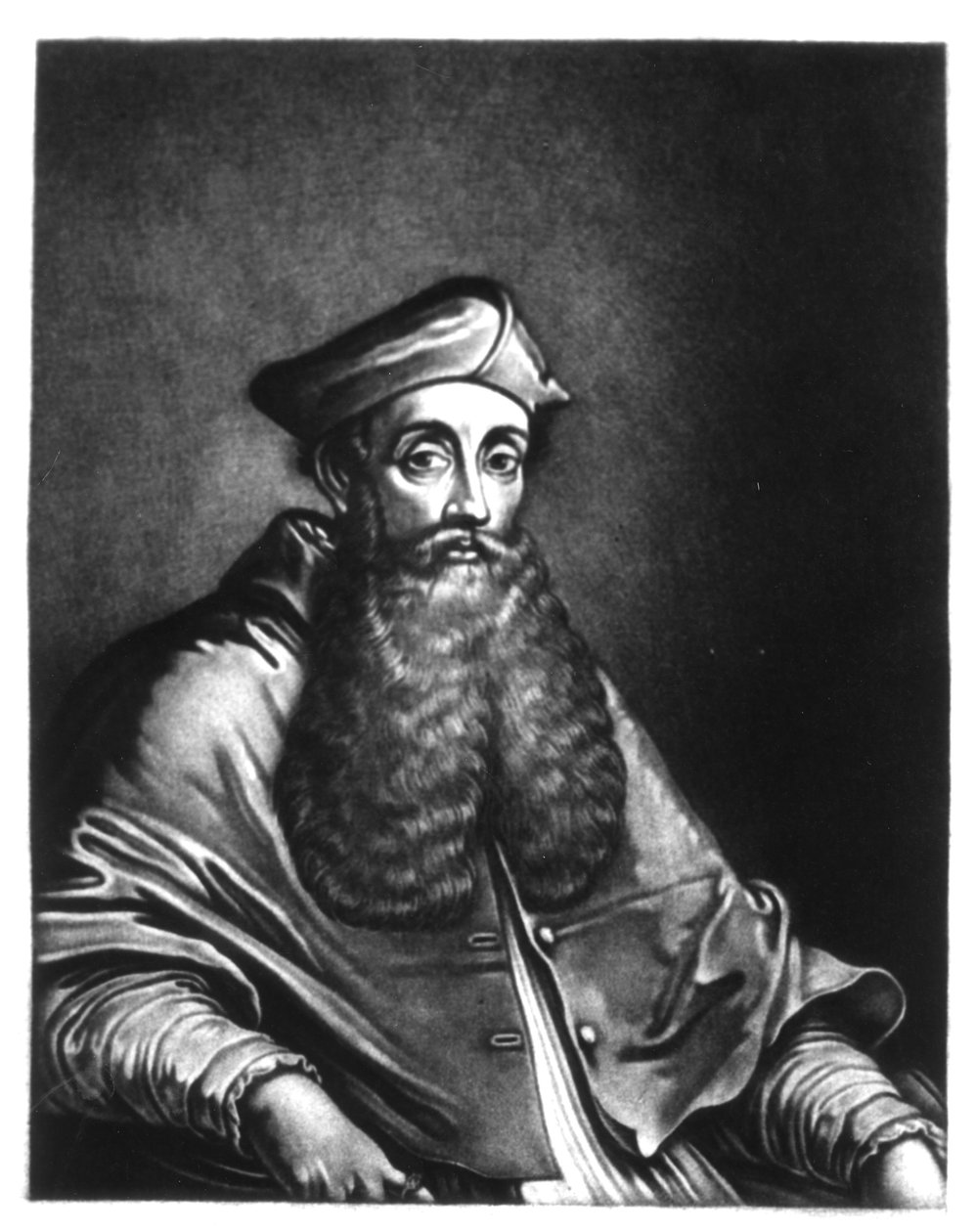 Reginald Pole (1500-58) ilustração de &39;Retratos de personagens ilustres na história britânica&39;, gravada por Richard Earlom (1743-1822) e Charles Turner (c.1773-1857) (mezzotint) de English School