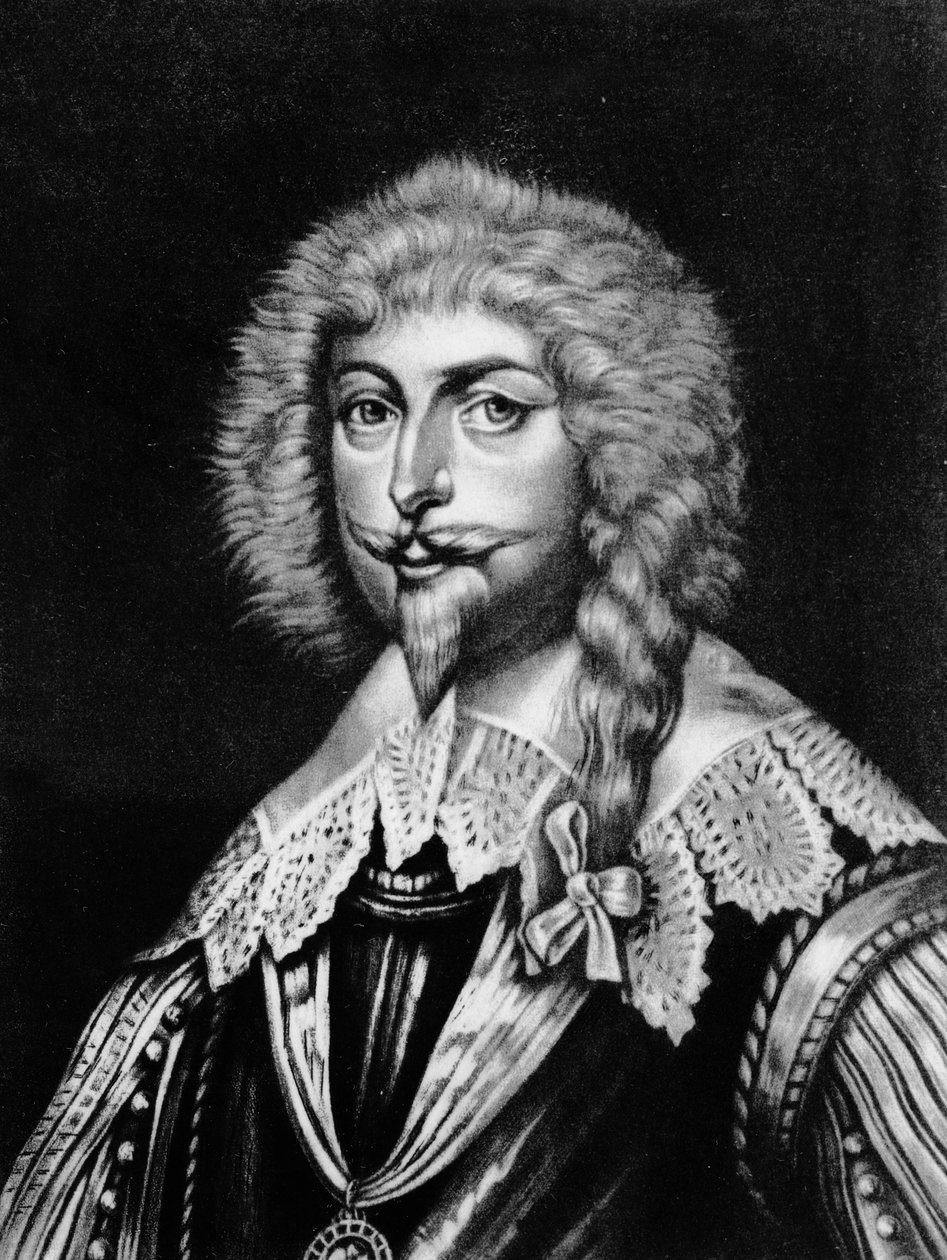 Sir Edward Sackville (1591-1652) 4º Conde de Dorset, ilustração de &39;Retratos de Personagens Ilustres na História Britânica&39;, gravada por Richard Earlom (1743-1822) e Charles Turner (c.1773-1857) de English School