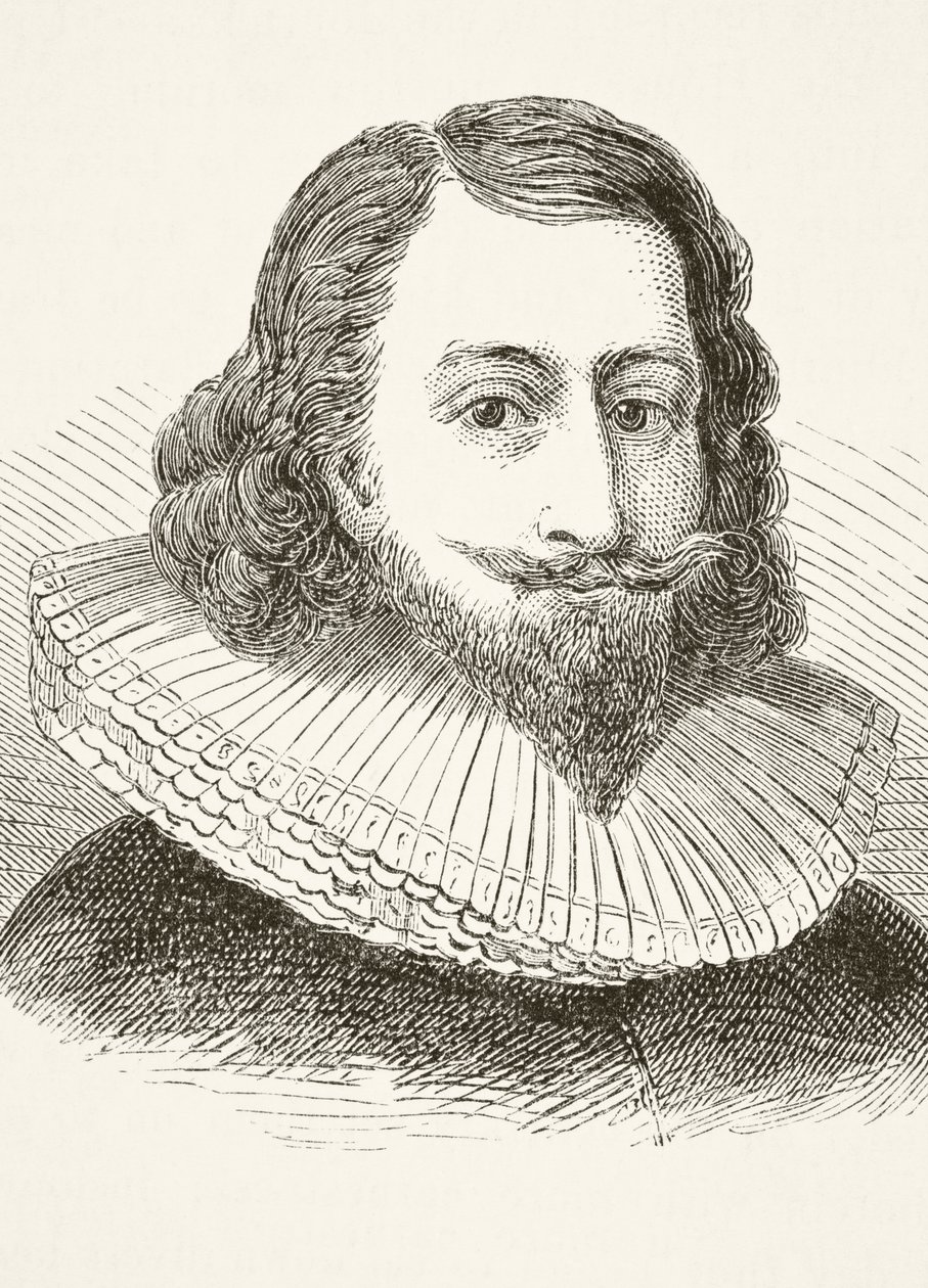 Sir John Eliot, de "A História Nacional e Doméstica da Inglaterra", de William Hickman Smith Aubrey (1858-1916) publicou Londres, c.1890 (lito) de English School