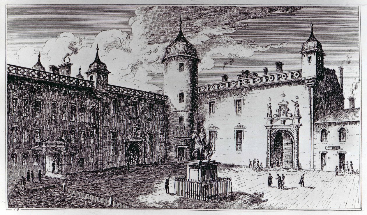O Parlamento Fechar (gravura) de English School