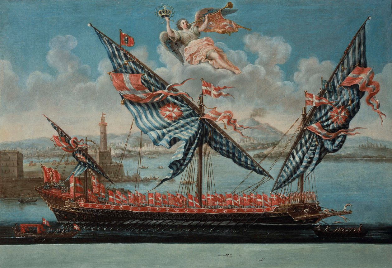 Galera de Emmanuel de Rohan-Polduc, Grão-Mestre da Ordem de São João de Jerusalém, c.1780-85 de Neapolitan School
