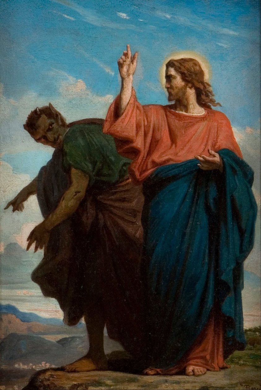 A Tentação de Cristo pelo Diabo de Unbekannt Unbekannt