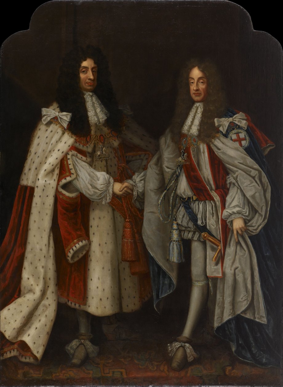 Retrato de Carlos II e Jaime II de Anonymous