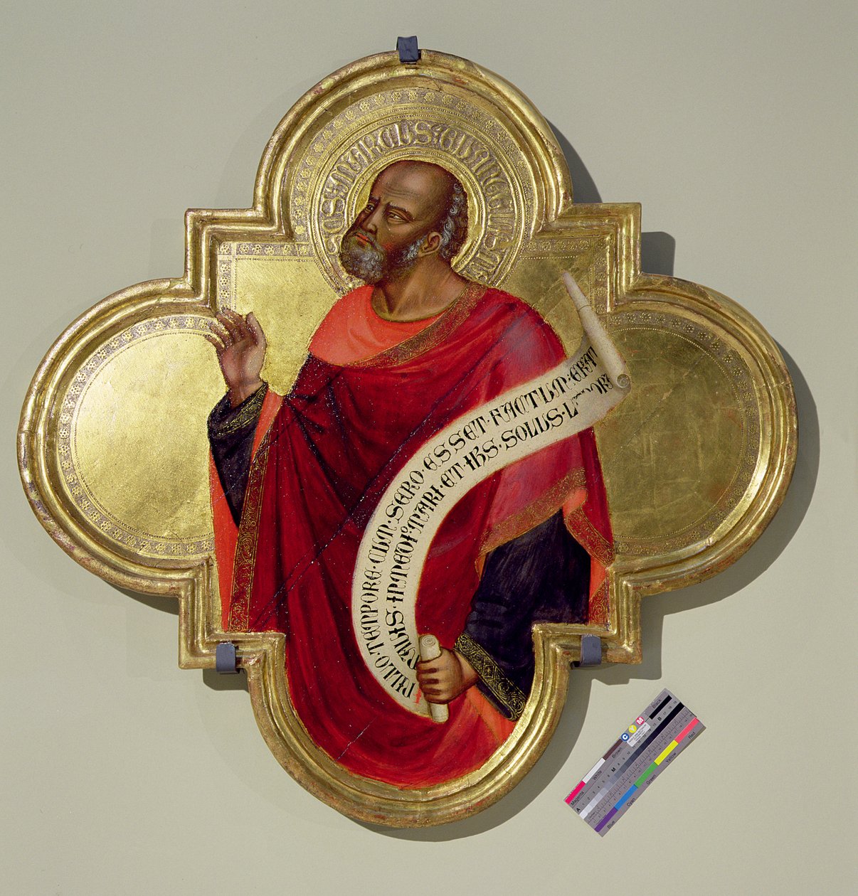 São Mateus (têmpera e ouro no painel) de Bicci di Lorenzo