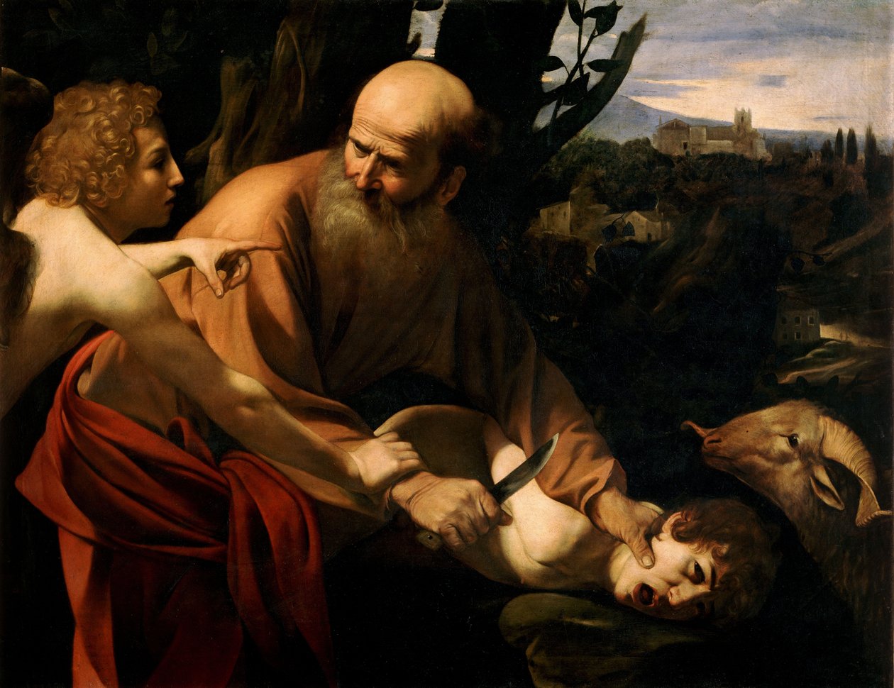 Sacrifício de Isaac de Michelangelo Merisi Caravaggio