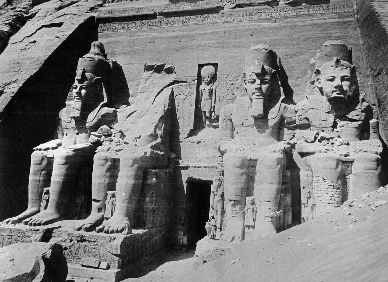 O Templo de Ramsés II, c.1904-05 de English Photographer