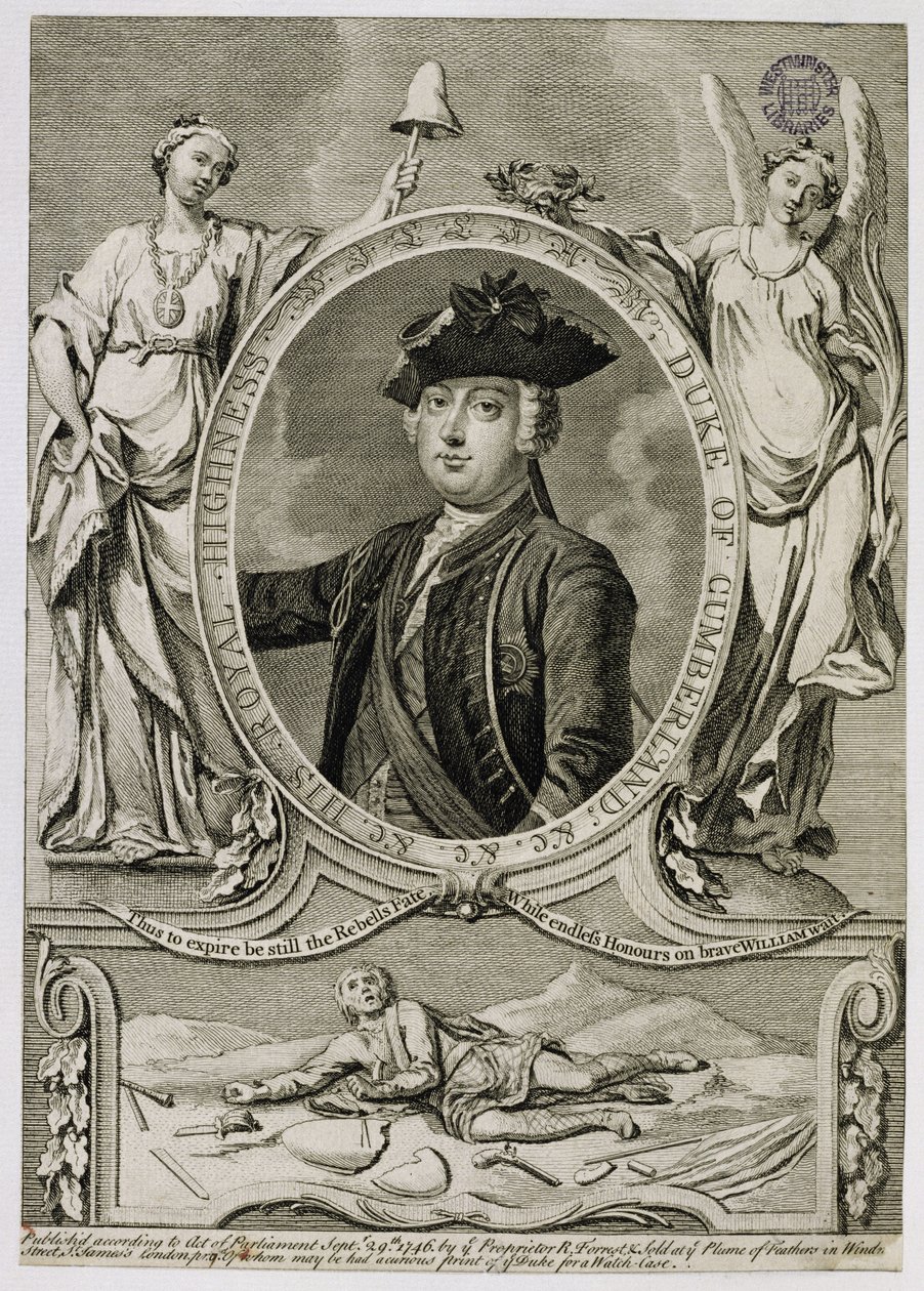 William Augustus, duque de Cumberland (1721-65), 1746 de English School