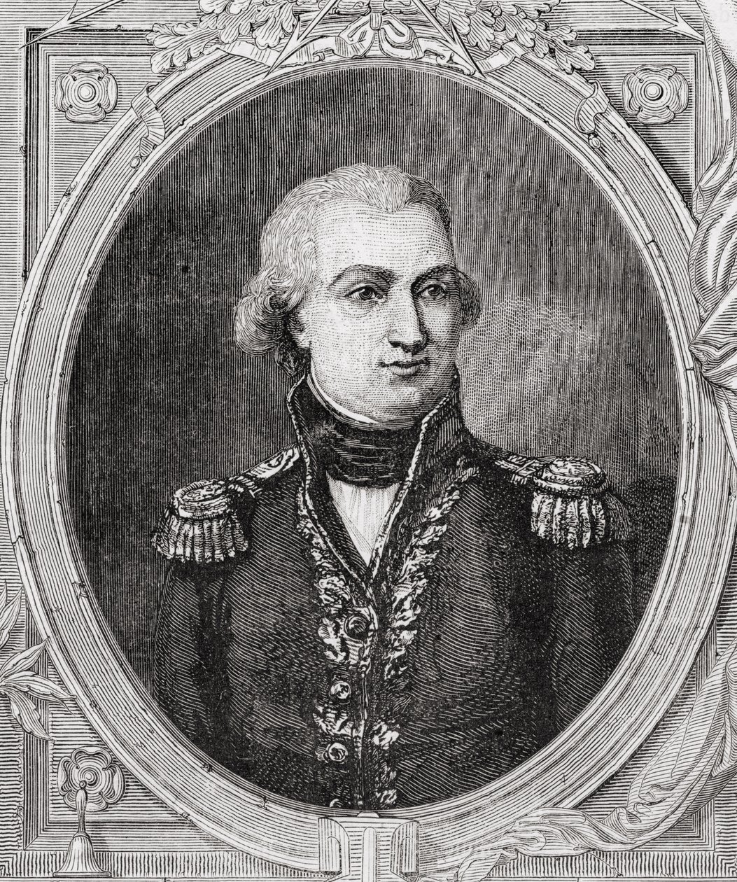 Louis Thomas Villaret de Joyeuse (1750-1812) de "História da Revolução Francesa" por Louis Blanc (1811-82) gravado por Adolfo François Pannemaker (n.1822) 1847-62 (lito) de French School