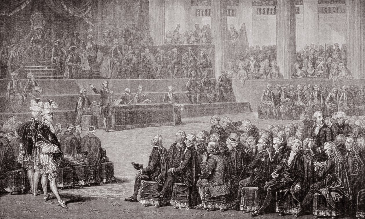 Abertura dos Estados Gerais, 5 de maio de 1789 (gravura) de French School