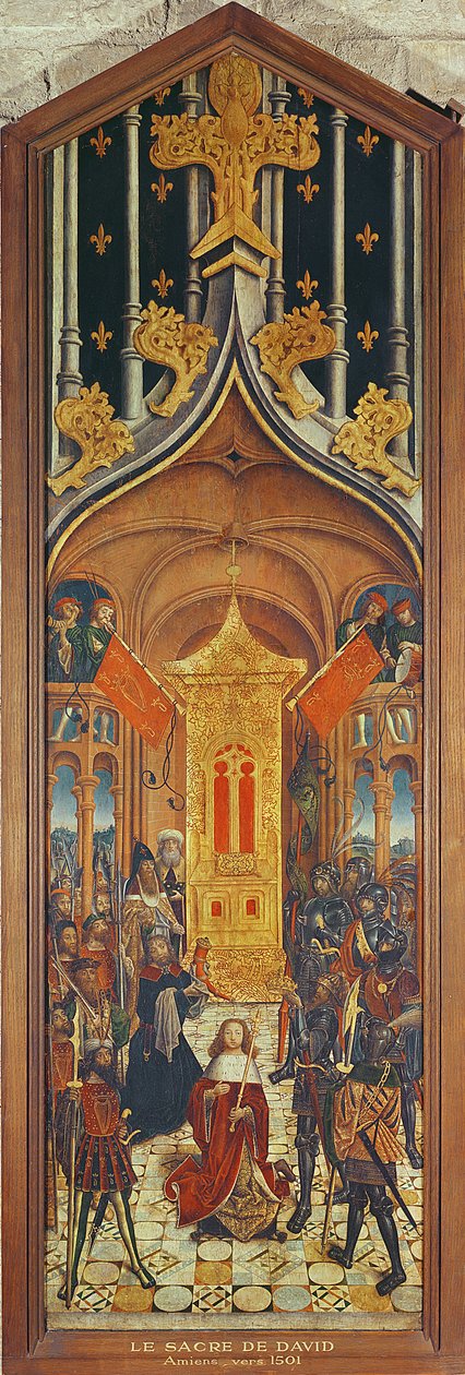 A coroação de Davi, c.1501 (ver também 232666) de French School