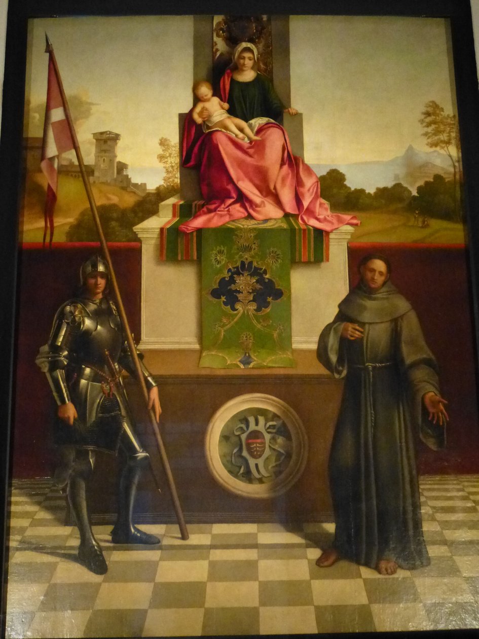Altar de Castelfranco, cena de Giorgione da Castelfranco