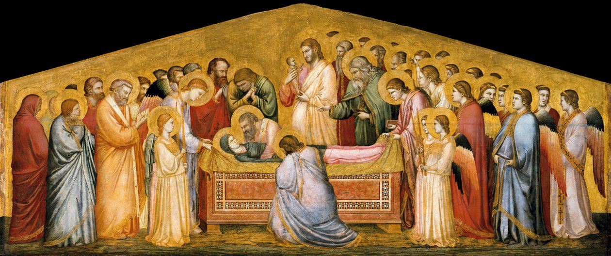 O sepultamento de Maria de Giotto di Bondone