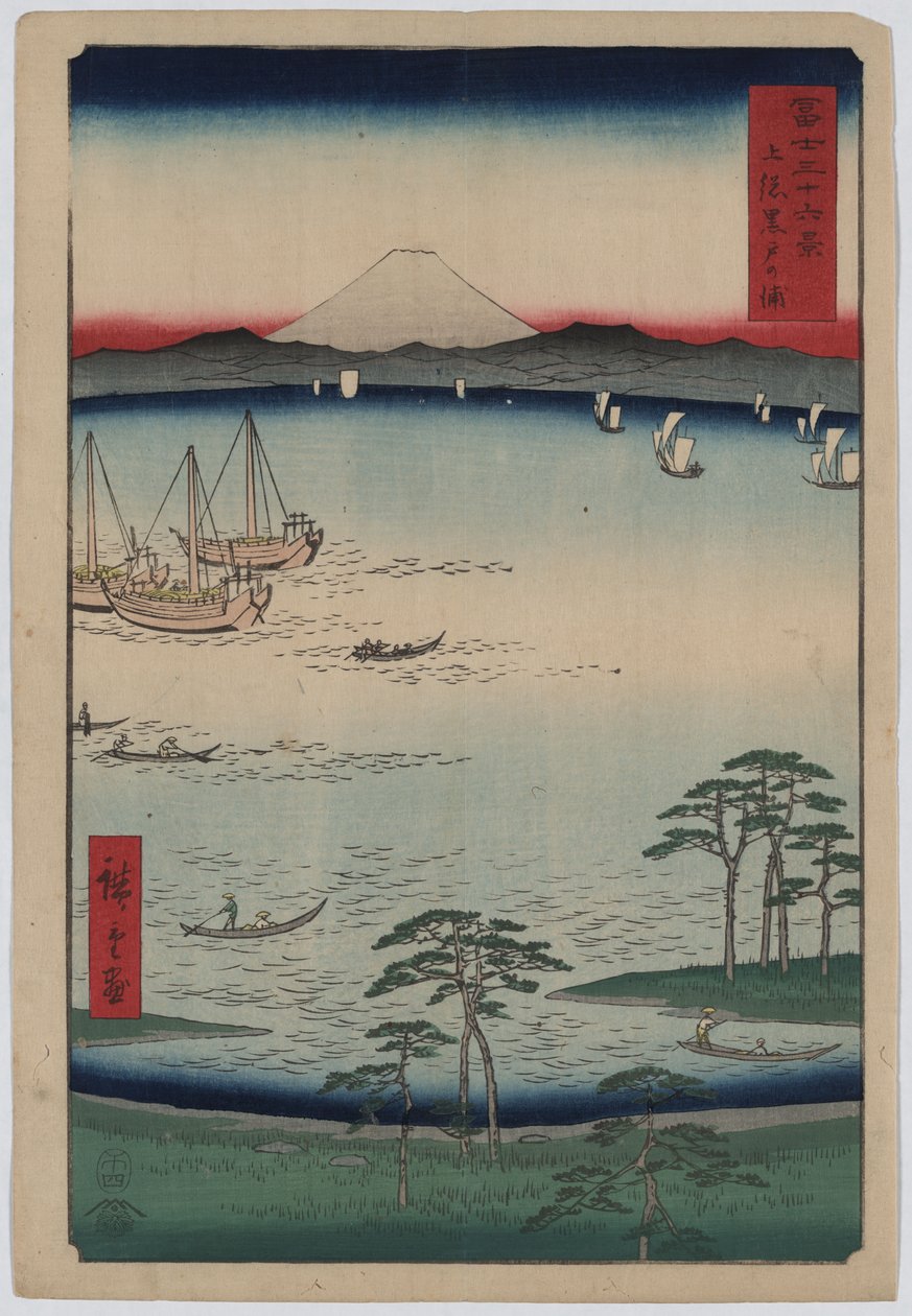 34. Baía de Kuroto de Utagawa Hiroshige
