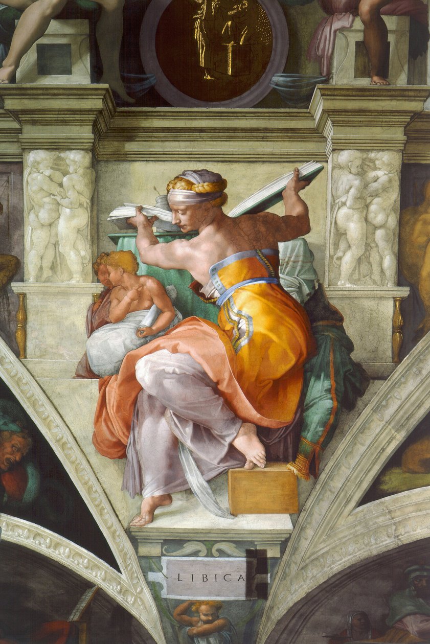 Sibyles líbios de Michelangelo Buonarroti