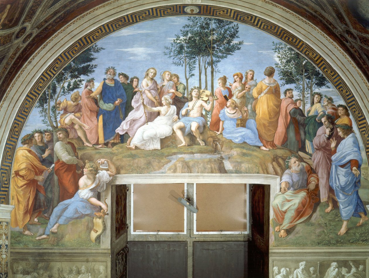 O Parnaso de Raffaello Sanzio Raphael