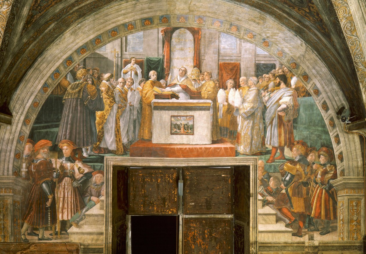 Justificação de Leão III de Raffaello Sanzio Raphael