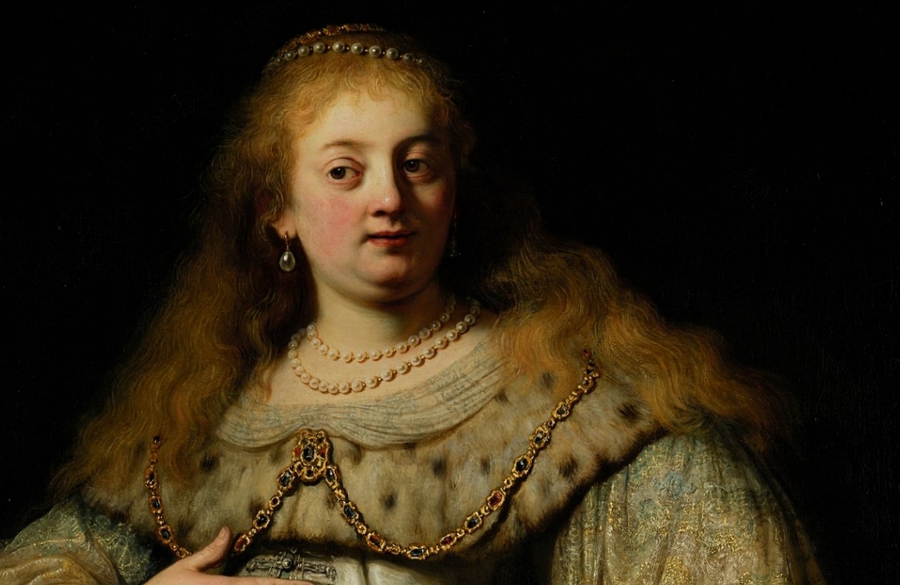 Artemisia, detalhe de Rembrandt van Rijn