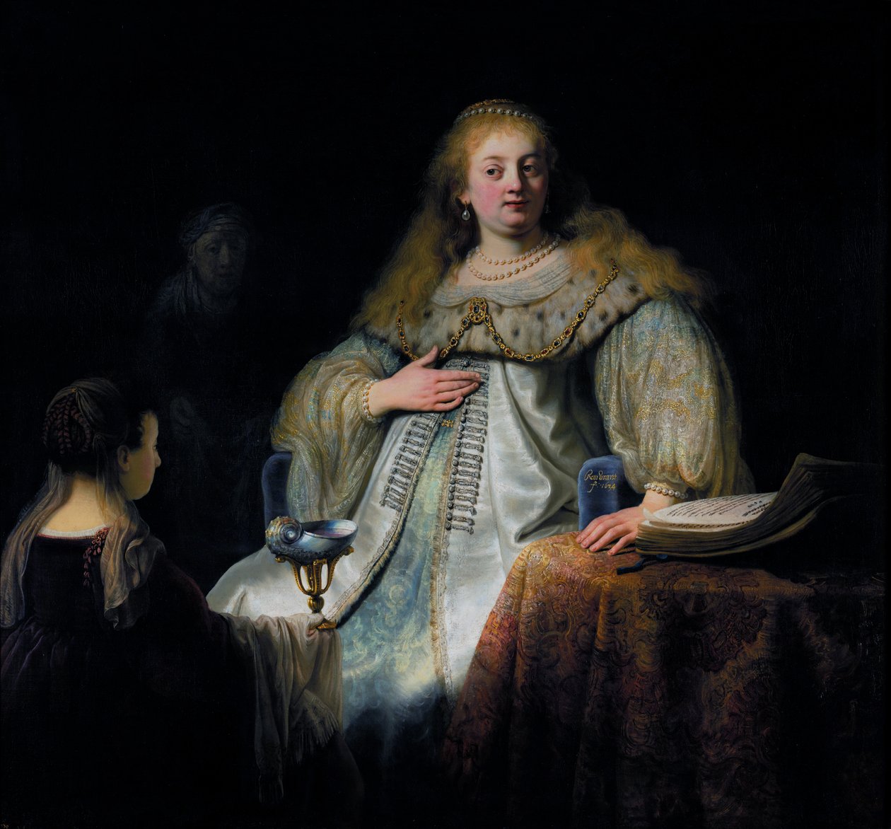 Sophonisba recebe a taça de veneno de Rembrandt van Rijn