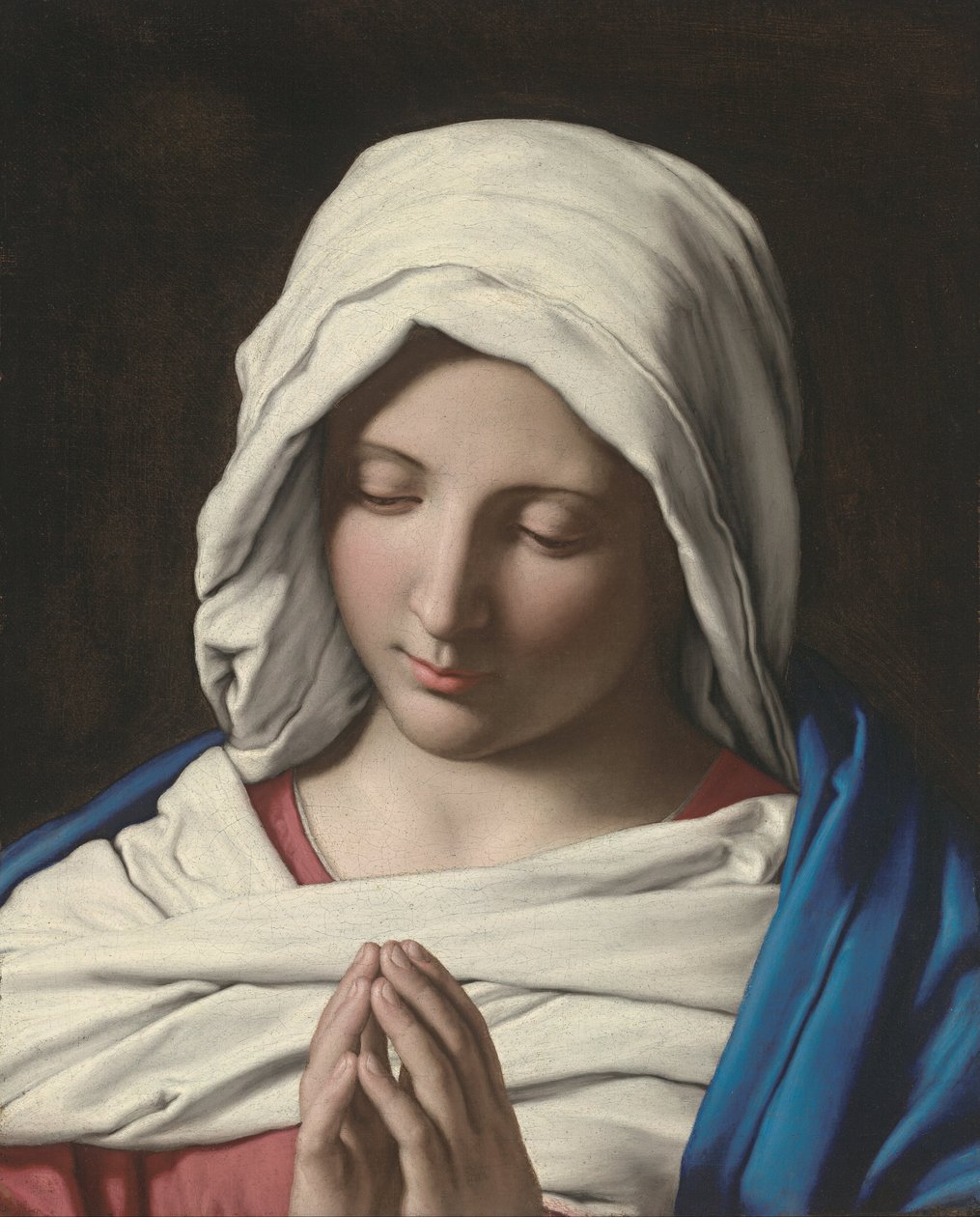 Madonna em oração de Giovanni Battista Salvi da Sassoferrato