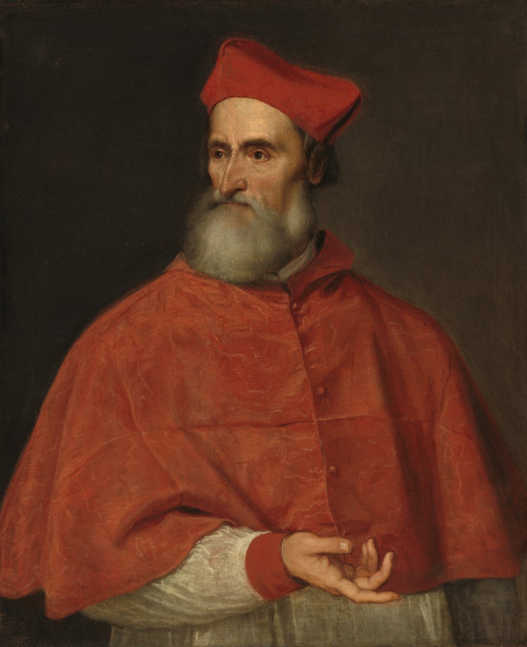 Retrato de Pietro Bembo Cardinal de Tiziano Vecelli