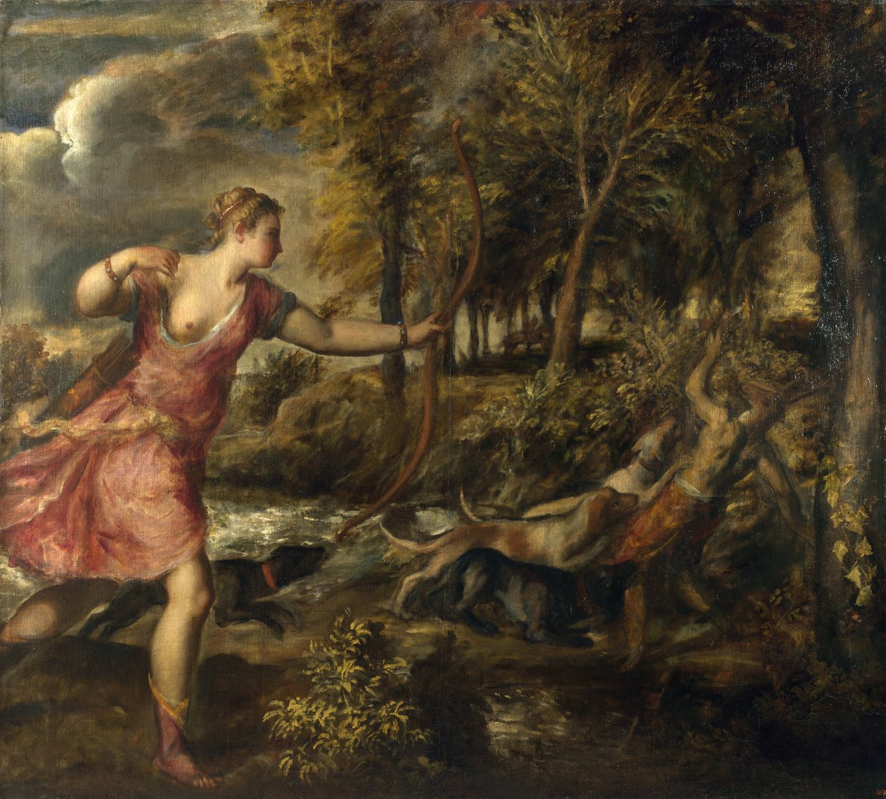 A morte do Actaeon de Tiziano Vecelli