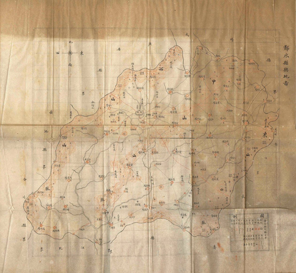 Mapa de Linshui County de Unbekannt Unbekannt