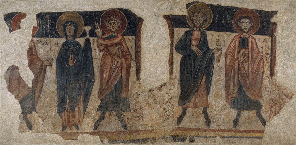 Apóstolos com a Virgem de Sant Romà de les Bons de Unknown