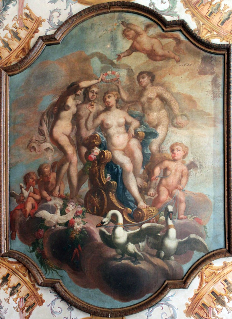 Pintura teto, em, a, banheiro, câmara, de, a, Mecklenburg, apartamento, em, a, charlottenburg, palácio, berlim de Unknown