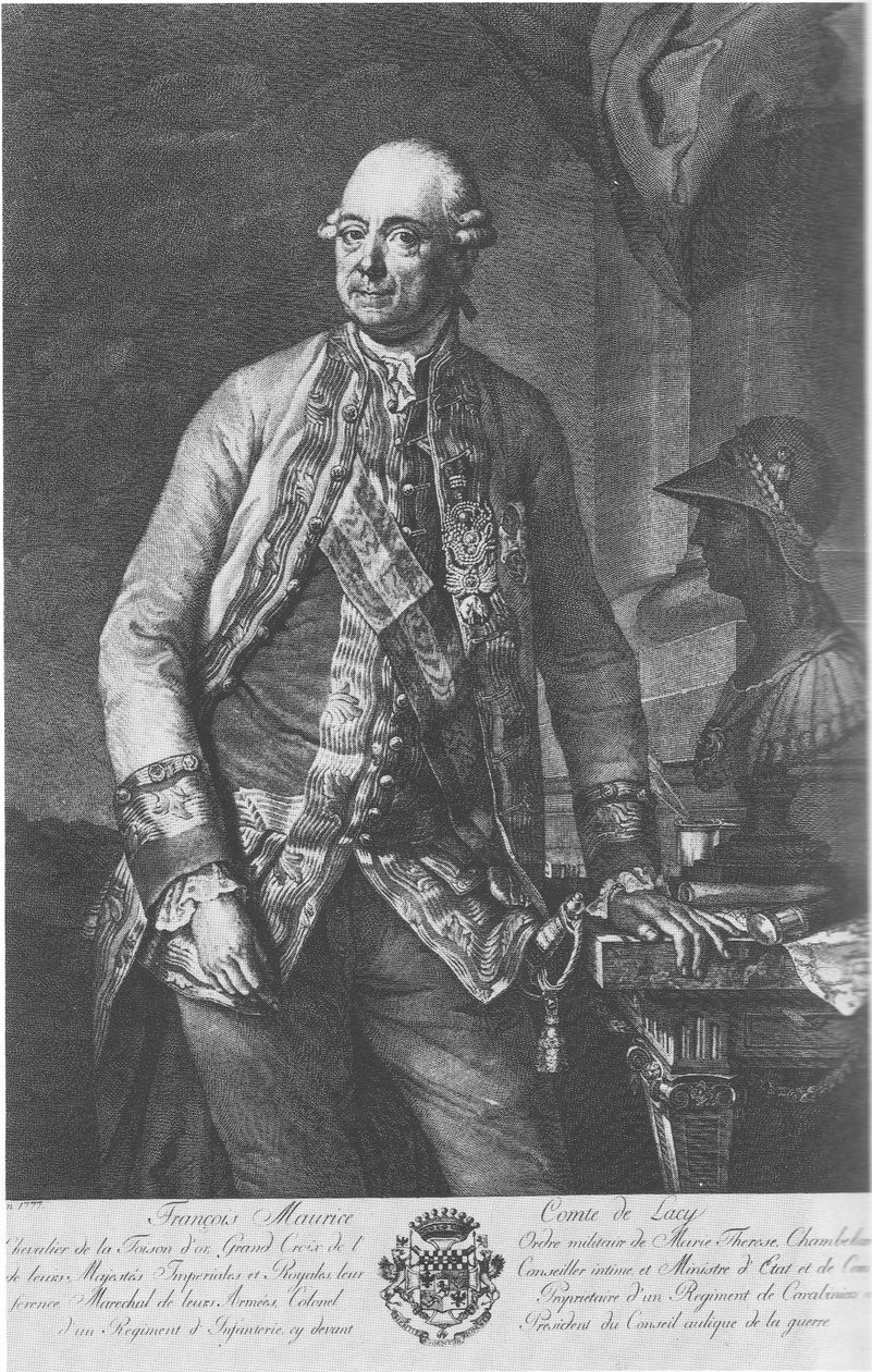 Gravura em cobre do Conde Franz Moritz von Lacy de  Unknown