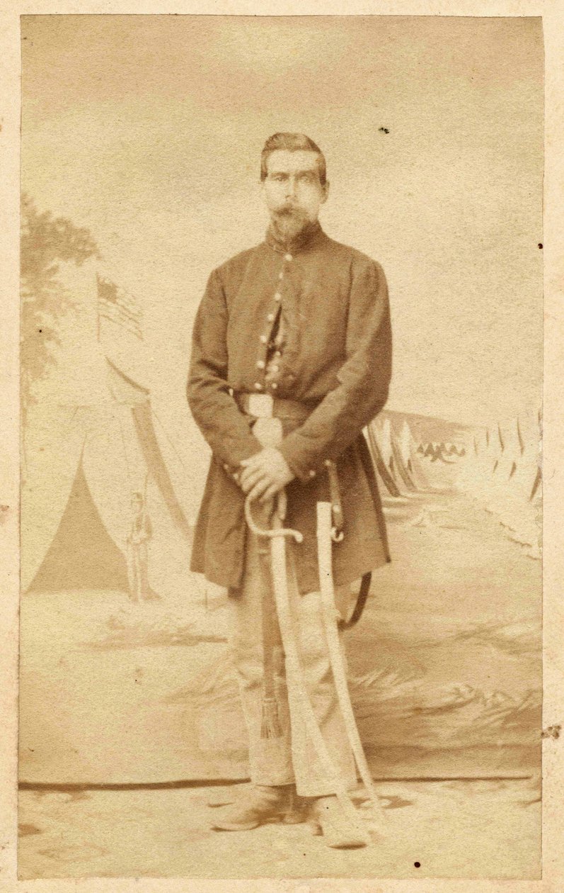 O emigrante de Württemberg Johann Jakob Beck de uniforme, 1864 de Unknown