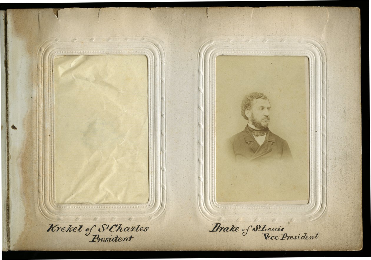 Convenção Constitucional do Missouri de 1865 Página do álbum com Charles D. Drake de Unknown