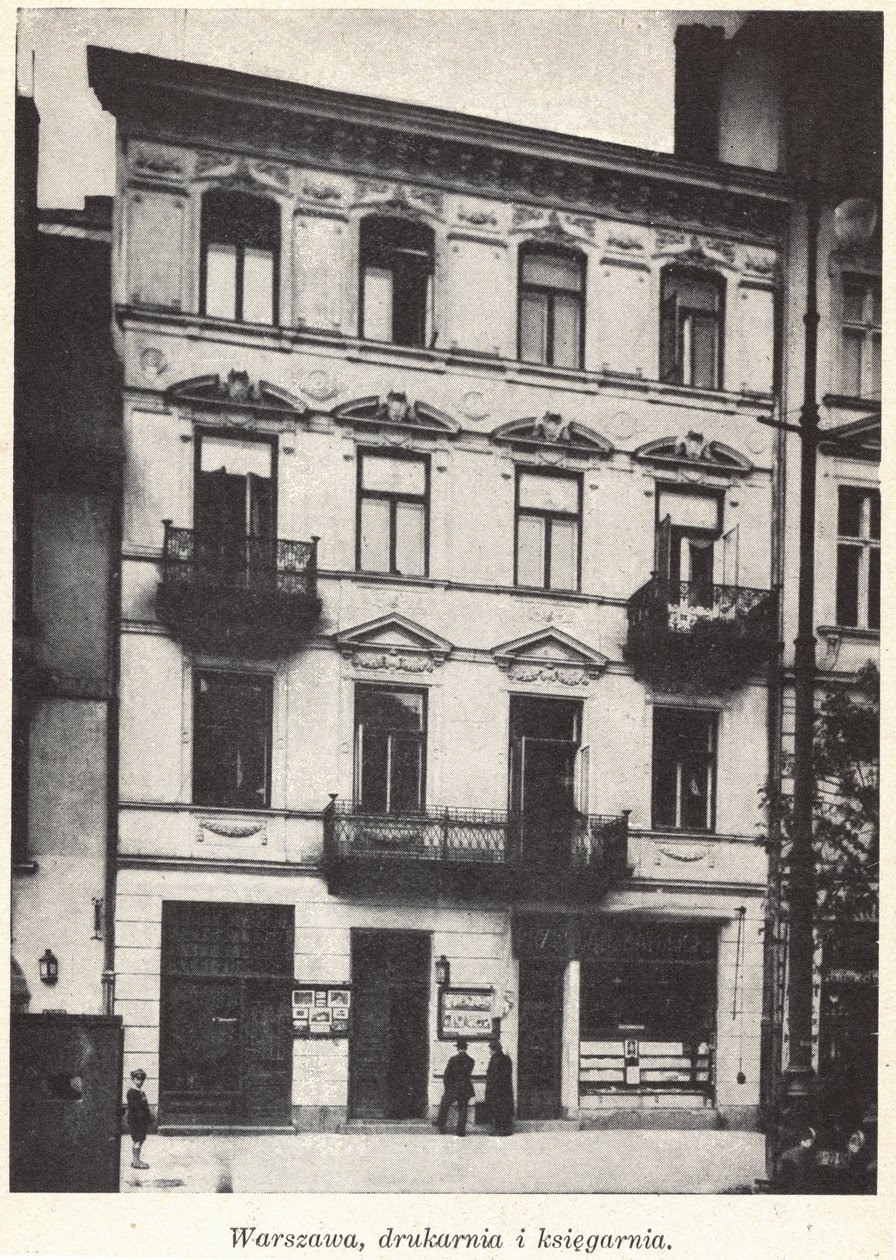 Editora Palotina (Editora dos Padres Palotinos) em 71 Krakowskie Przedmieście street Varsóvia, Polônia antes da II Guerra Mundial de Unknown