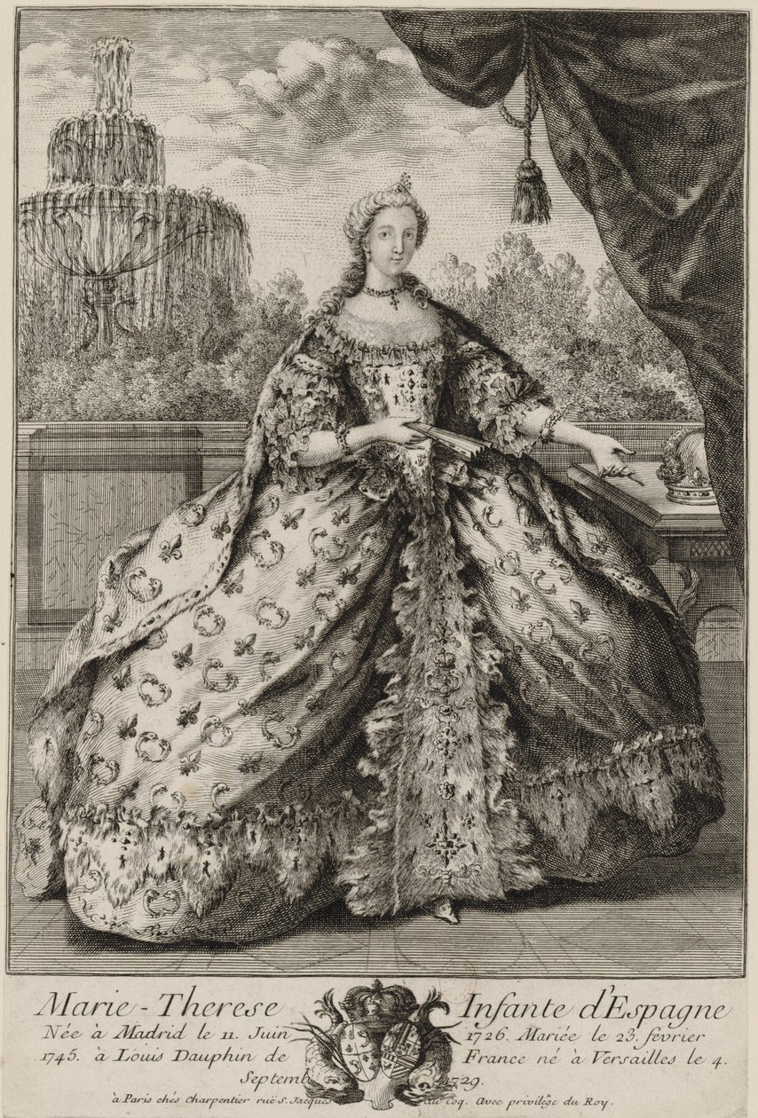 Retrato de Marie Thérèse Raphaëlle da Espanha (1726-1746) de Unknown