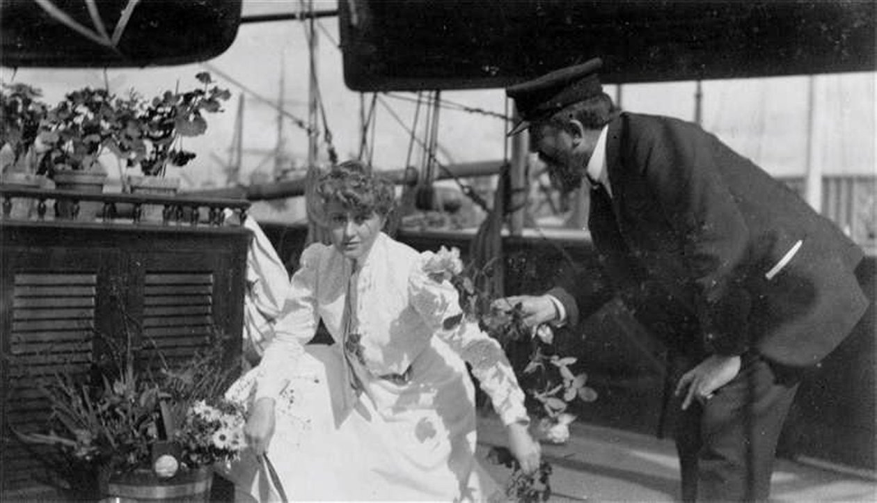 Retrato de Simonne Legrand-Menier (1881-1972) e Gaston Menier (1855-1934). de Unknown