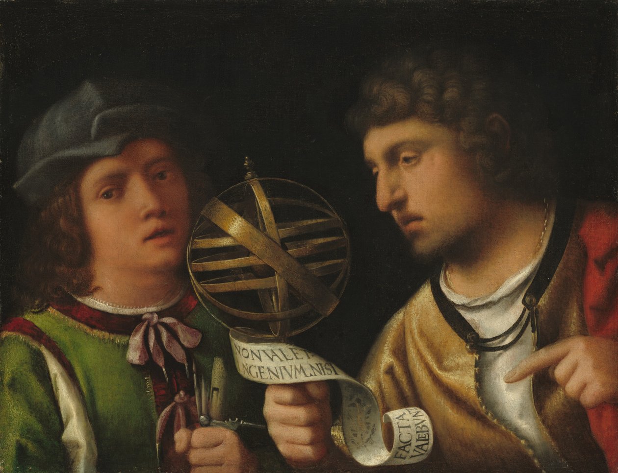 Giovanni Borgherini e o seu tutor (óleo sobre tela) de (1476/8-1510) Giorgione