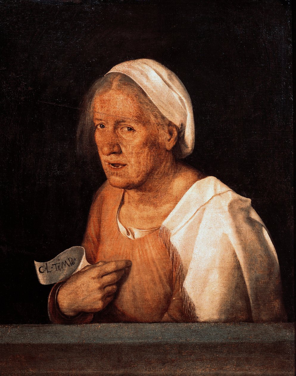 La Vecchia (A Velha Mulher) depois de 1505 (óleo sobre tela) de Giorgione